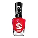 Sally Hansen Miracle Gel Salon Quality Nail Polish | Gel-Like Formula, Two-Step System, No UV Light Needed, Long Lasting | Opaque, Glossy | 439 Red Beauty & Personal Care Sally Hansen