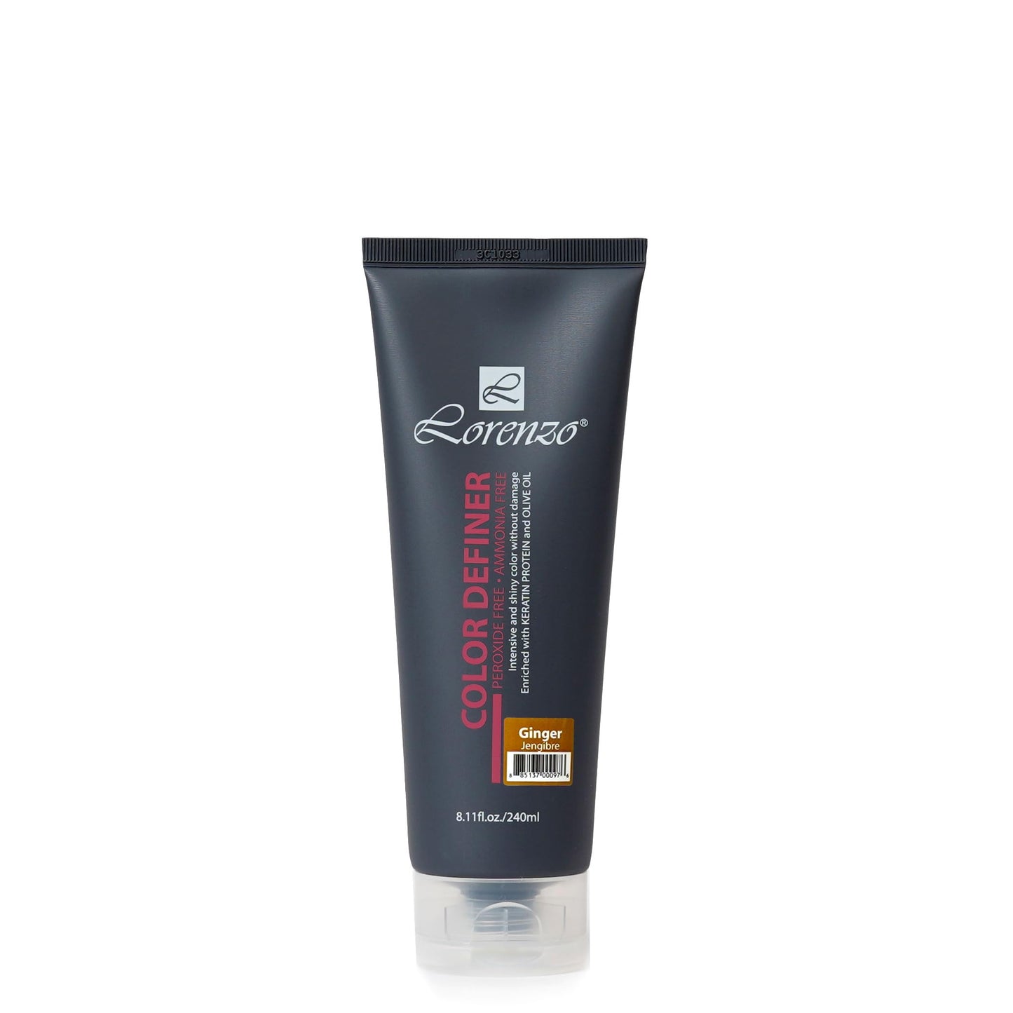 L Lorenzo Color Definer Cellophane 8.11fl.oz/240ml | Peroxide & Ammonia Free | Glossy hair Brilliant color without Damaged Hair | Stain Remover Inside