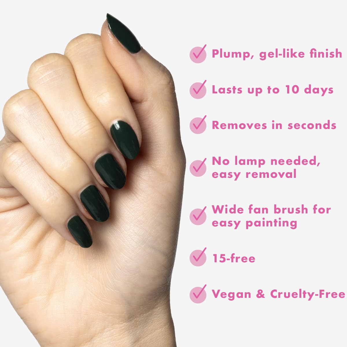 Olive & June Long Lasting Nail Polish | Plump Gel-Like Finish No Lamp Needed | Lasts up to 10 days | Salon-Quality 15-Free Vegan & Cruelty-Free Beauty & Personal Care Olive & June