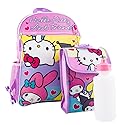 Hello Kitty Backpack and Lunch Bag Set Officially Licensed 5 Piece School Accessories for Girls