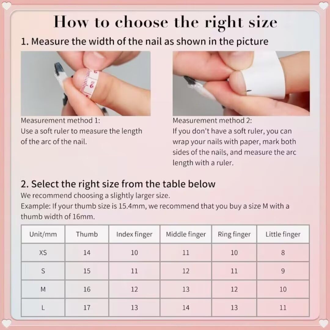 MAGLFELL Spring Press on Nails Handmade Medium Length Almond Fake Nails, 3D French Salon Painting Design False Nails, 10 Pcs Reusable ABS Material Beauty and Personal Care MAGLFELL