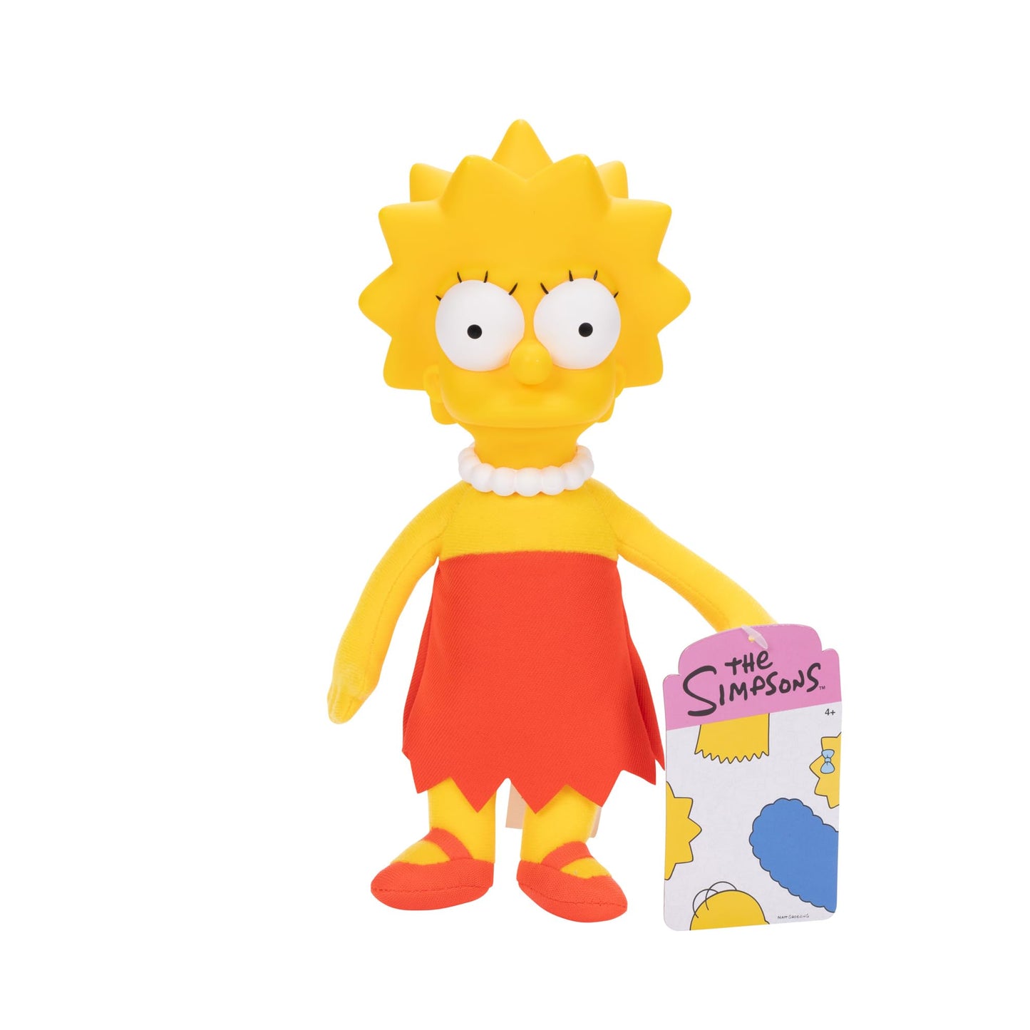Disney The Simpsons Lisa Plush Features Soft Fabric Body with Sculpted Head Officially Licensed