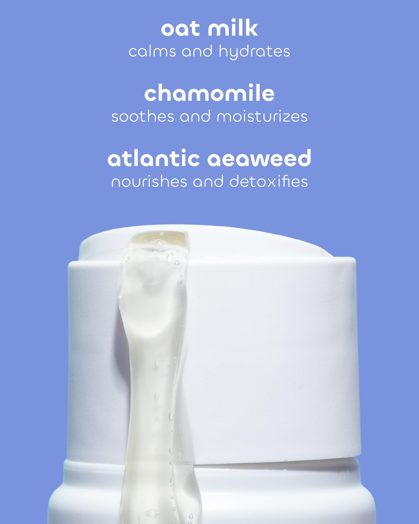Seaweed Bath Co. Calm Body Wash - Vetiver Geranium - Hydrating Foaming Cleanser with Soothing Oat Milk & Chamomile - Vegan, Paraben and Sulfate Free