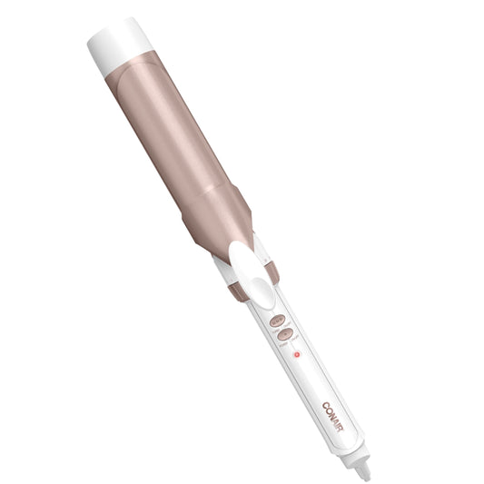 Conair Double Ceramic 1-1/2 Inch Curling Iron, 1.5-Inch Barrel Creates Soft Waves and Curls, Hair Curler for Use on Medium and Long Hair, White