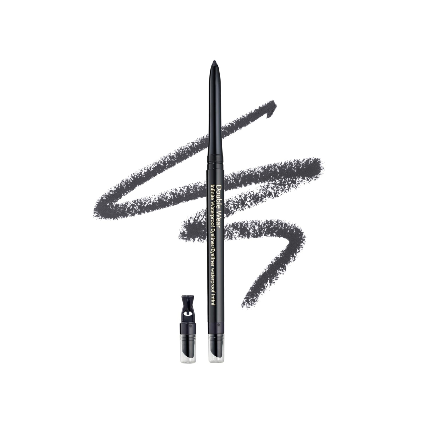 Estée Lauder Double Wear Long-Lasting Infinite Waterproof Eyeliner Pencil | Includes Built-In Sharpener, 01 Kohl Noir