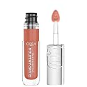 L'Oreal Paris Plump Ambition Hyaluron Lip Oil, 24 HR Lip Gloss with Hyaluronic Acid, Volumizing Formula with Glass-Like Shine, Latte Glace 641, 0.16