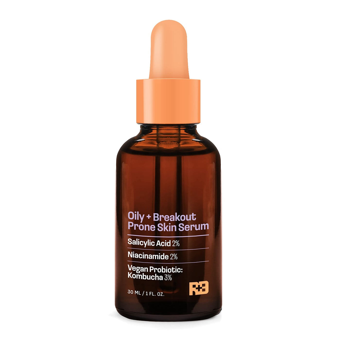 Real Basic Skin Serum for Oily Skin and Breakouts with Salicyclic Acid, Niacinamide & Vegan Probiotic Kombucha 1 oz. - Salicylic Acid Face Serum Beauty & Personal Care REAL BASIC