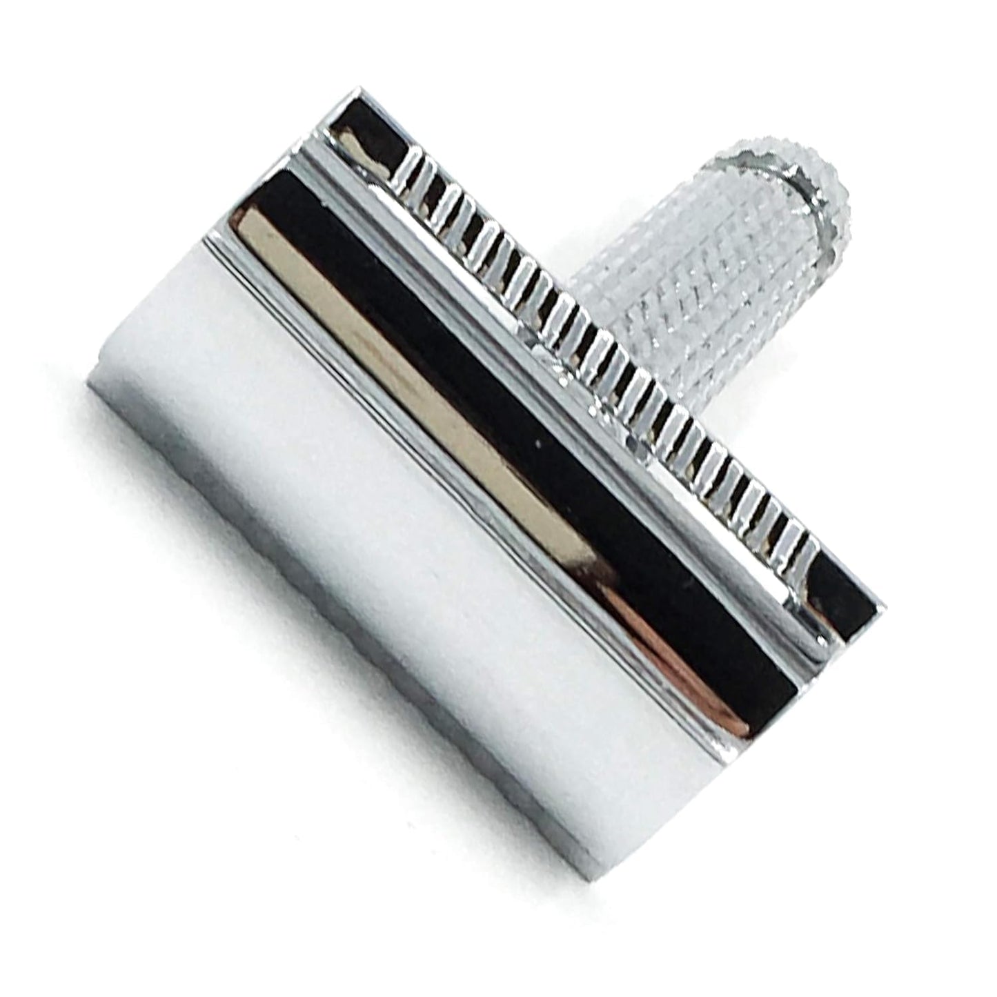 Parker 94R “Hefty” Double-Edge Safety Razor with Standard-Length Handle + 5 Premium Blades - Chrome-Plated Brass, Three-Piece Design, Balanced Weight Beauty and Personal Care Parker Safety Razor