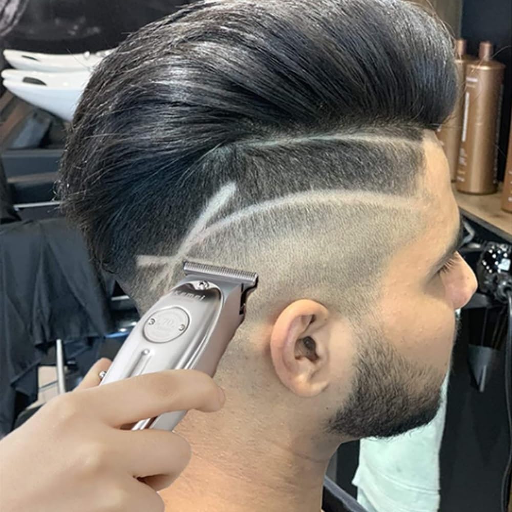 QDKVTNDJZ Mens Hair Clippers, Professional Beard/Hair Trimmer for Men Stylists and Barbers Cordless Rechargeable(Silver) Beauty and Personal Care QDKVTNDJZ