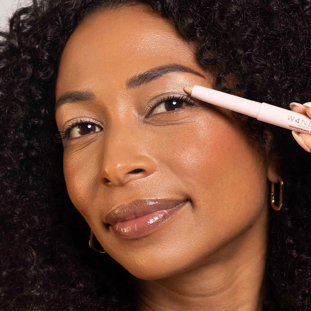 Wander Beauty Wandering Eyes Shadow Stick - Champagne Wishes (Champagne Shimmer) - Smudge & Crease Free Cream Eyeshadow With Tamarind & Jojoba Oil…