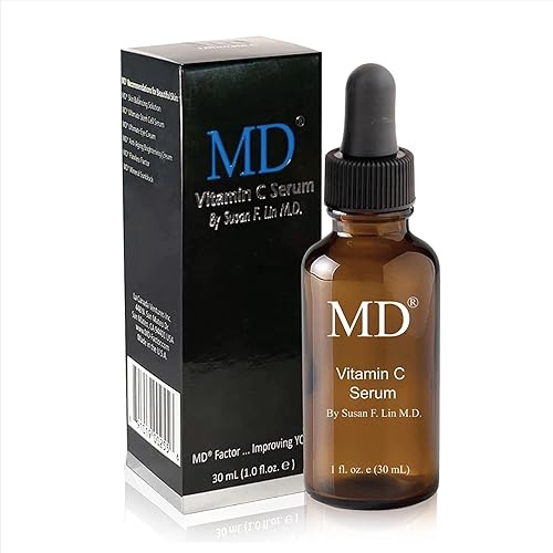 MD Ultimate Vitamin C Serum - Anti-Aging Face Serum with L-Ascorbic Acid for Dark Spot Reduction, Fine Line & Wrinkle Care, and Collagen Support