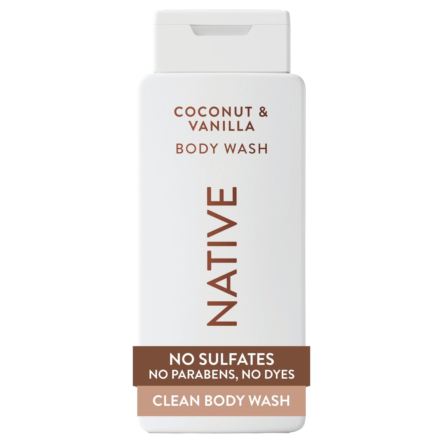 Native Body Wash Contains Naturally Derived Ingredients | For Women & Men, Sulfate, Paraben, & Dye Free Leaving Skin Soft and Hydrated | Coconut