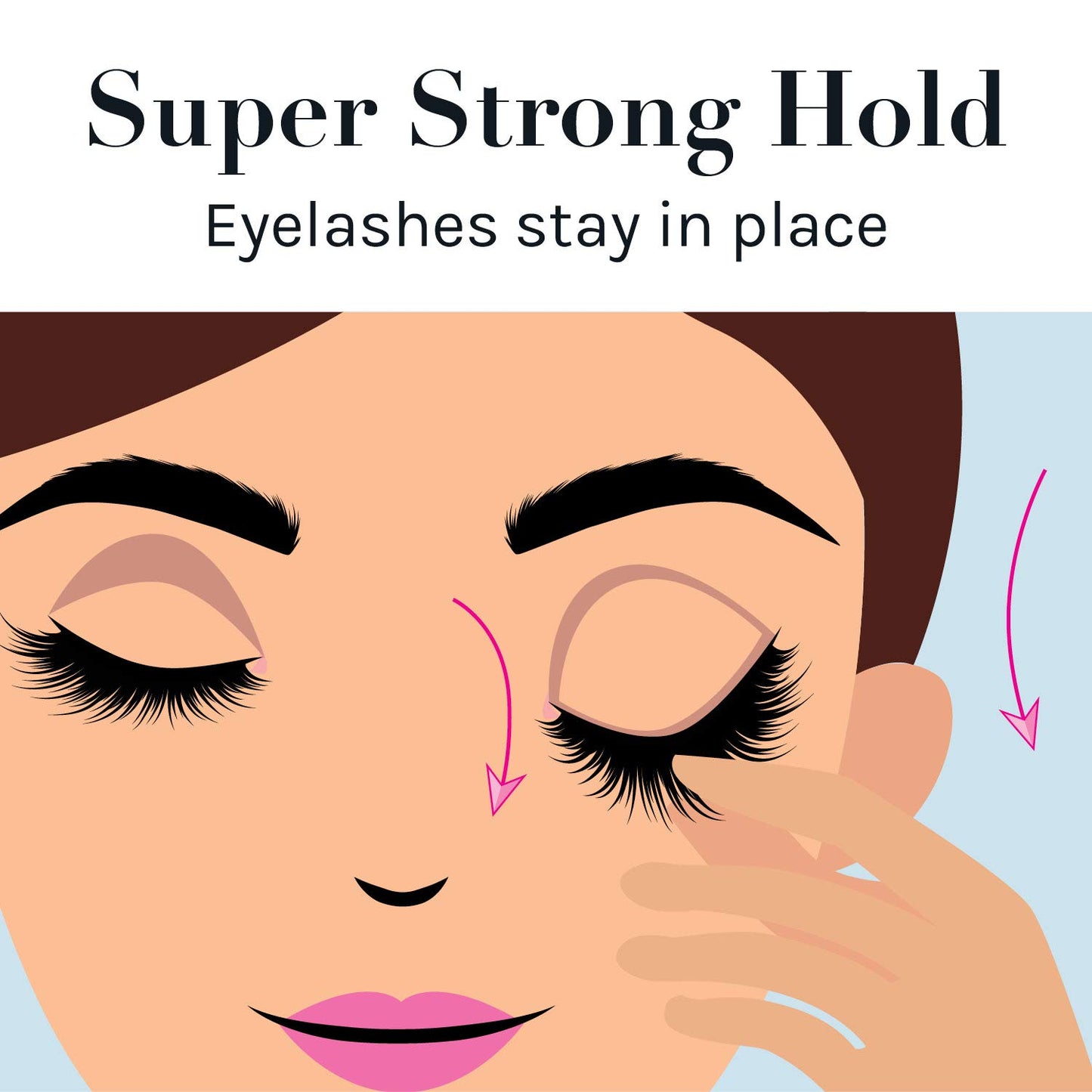 AOA Studio Eyelash Lash Glue Enhancers 4pcs Strip Lash Adhesive Strong Hold Water Proof Formula No Irritation Latex Free Long Lasing Quick Dry Eyelash