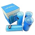 Yimart 400pcs Blue Regular Size 3mm Reusable Mascara Applicator Individual Eyelash Extension Microbrushes Makeup Tools