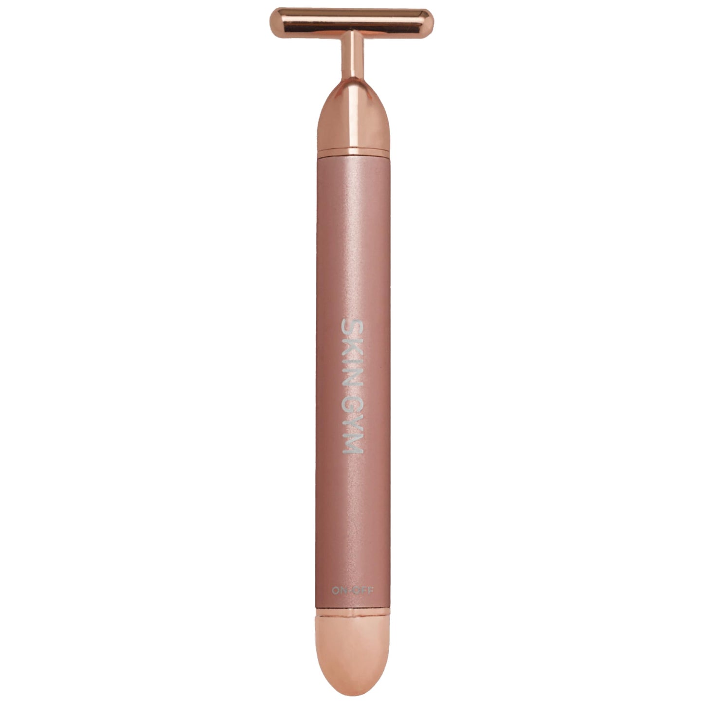 SKIN GYM Beauty Lifter Vibrating T-Bar Gold, Sonic Facial Massage Tool for Sculpting and Circulation