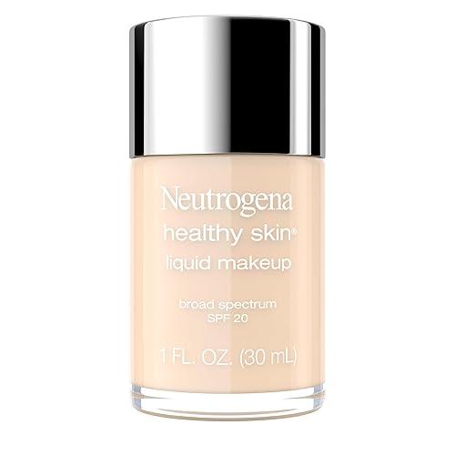 Neutrogena Healthy Skin Liquid Foundation Makeup with Broad Spectrum SPF 20 Sunscreen, Lightweight, Medium Coverage Makeup with Sunscreen