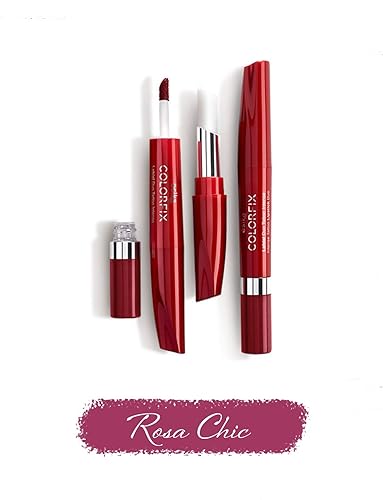 Esika Colorfix Duo Tattoo Intense Lipstick, 24 Hrs Long Lasting High Color Load, Color: Rosa Chic