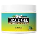 BELLATIQUE KOOL Braiding Gel Maximum Hold for LOC & Twist - No Flaking, No Whitening, Fast Drying, High Shine, Cool & Refreshing, Long Lasting Hold (5