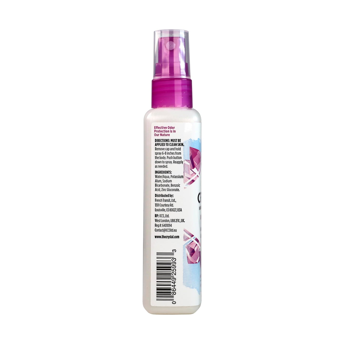 CRYSTAL Mineral Deodorant Spray- Unscented Body Deodorant With 24-Hour Odor Protection, Aluminium Chloride & Paraben Free, 4 FL OZ, Pack of 6 Beauty and Personal Care Crystal Essence