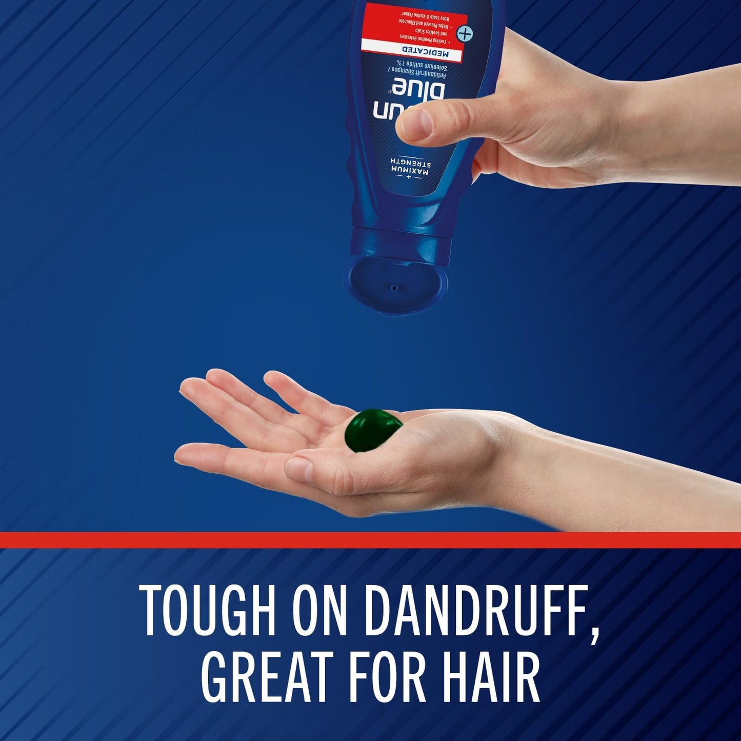 Selsun Blue Medicated Anti-dandruff Shampoo with Menthol, 11 fl. oz., Maximum Strength, Selenium Sulfide 1% (Pack of 2) Beauty and Personal Care Selsun Blue