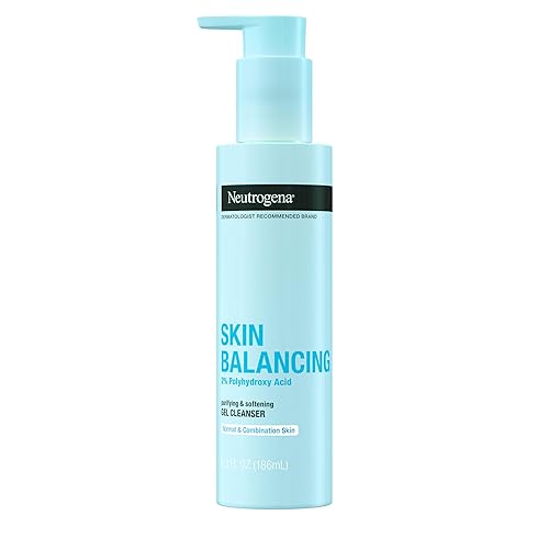 Neutrogena Skin Balancing Purifying Gel Cleanser with 2% Polyhydroxy Acid (PHA), Softening Face Wash for Normal & Combo Skin, Paraben-Free, Soap-Free