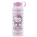 Sanrio Hello Kitty Pink Stainless Steel Water Bottle With Leak-Resistant Lid | Double-Walled Metal Sports Jug | Holds 42 Ounces
