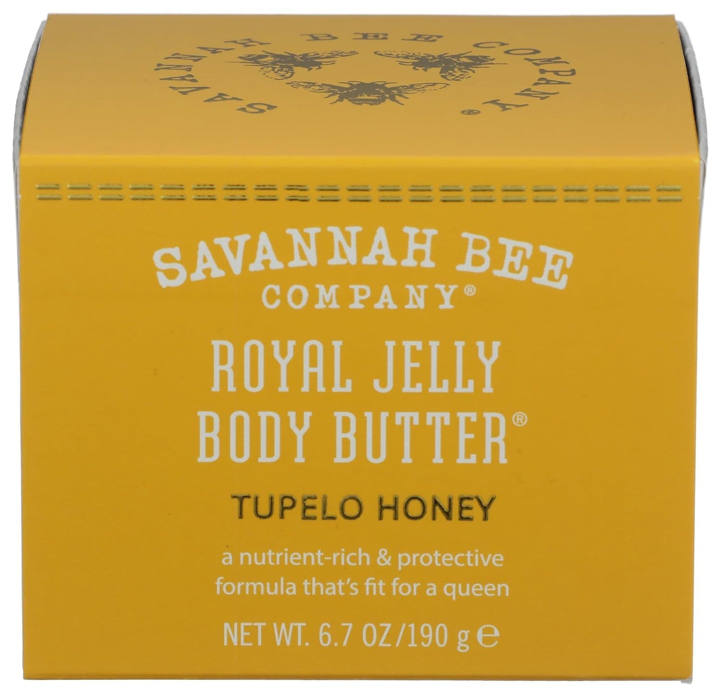 Savannah Bee Company Royal Jelly Body Butter - Deep Hydrating Body Butter - Tupelo