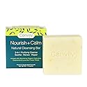 Canviiy 3-in-1 Purifying Nourish + Calm Natural Cleansing Bar, Infused with Calendula, Chamomile, Peppermint Oil, Witch Hazel and Lavender Petals