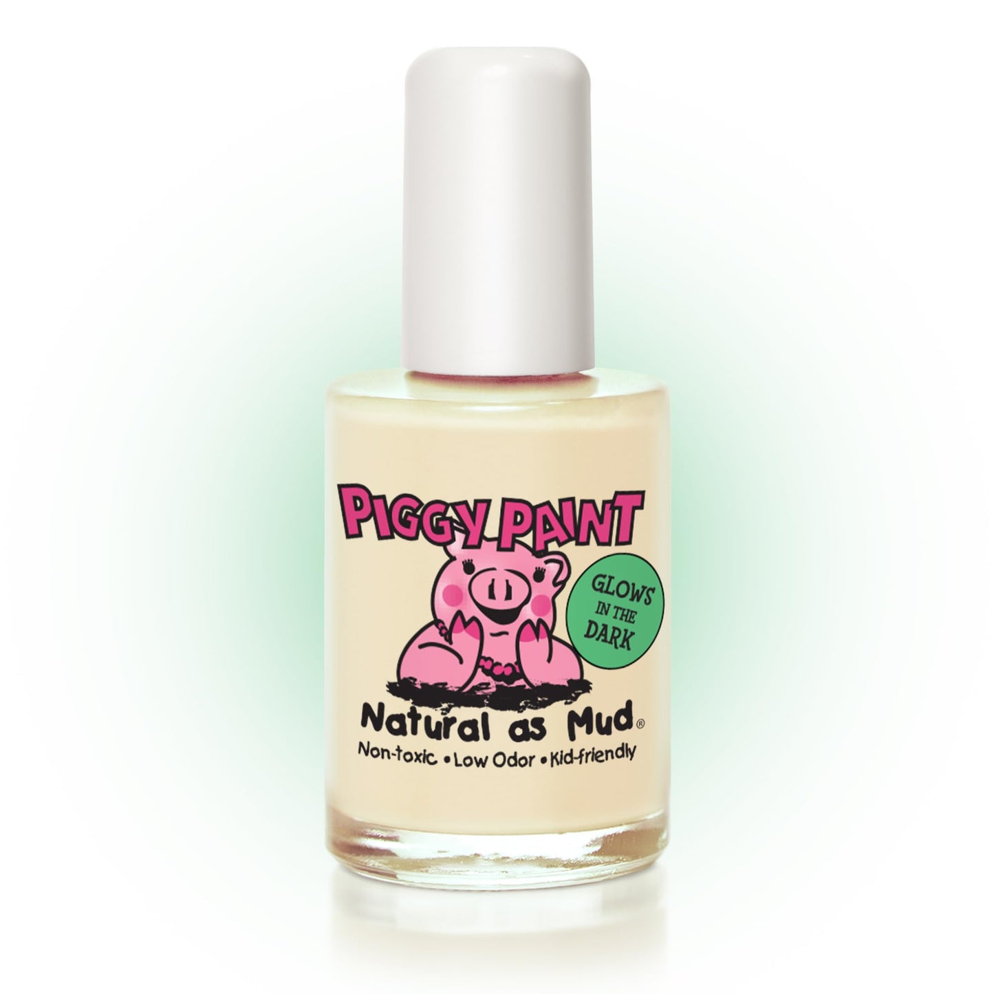 Piggy Paint | 100% Non-Toxic Girls Nail Polish | Safe, Cruelty-free, Vegan, & Low Odor for Kids | Radioactive (Clear, Glows in the Dark) Beauty & Personal Care Piggy Paint