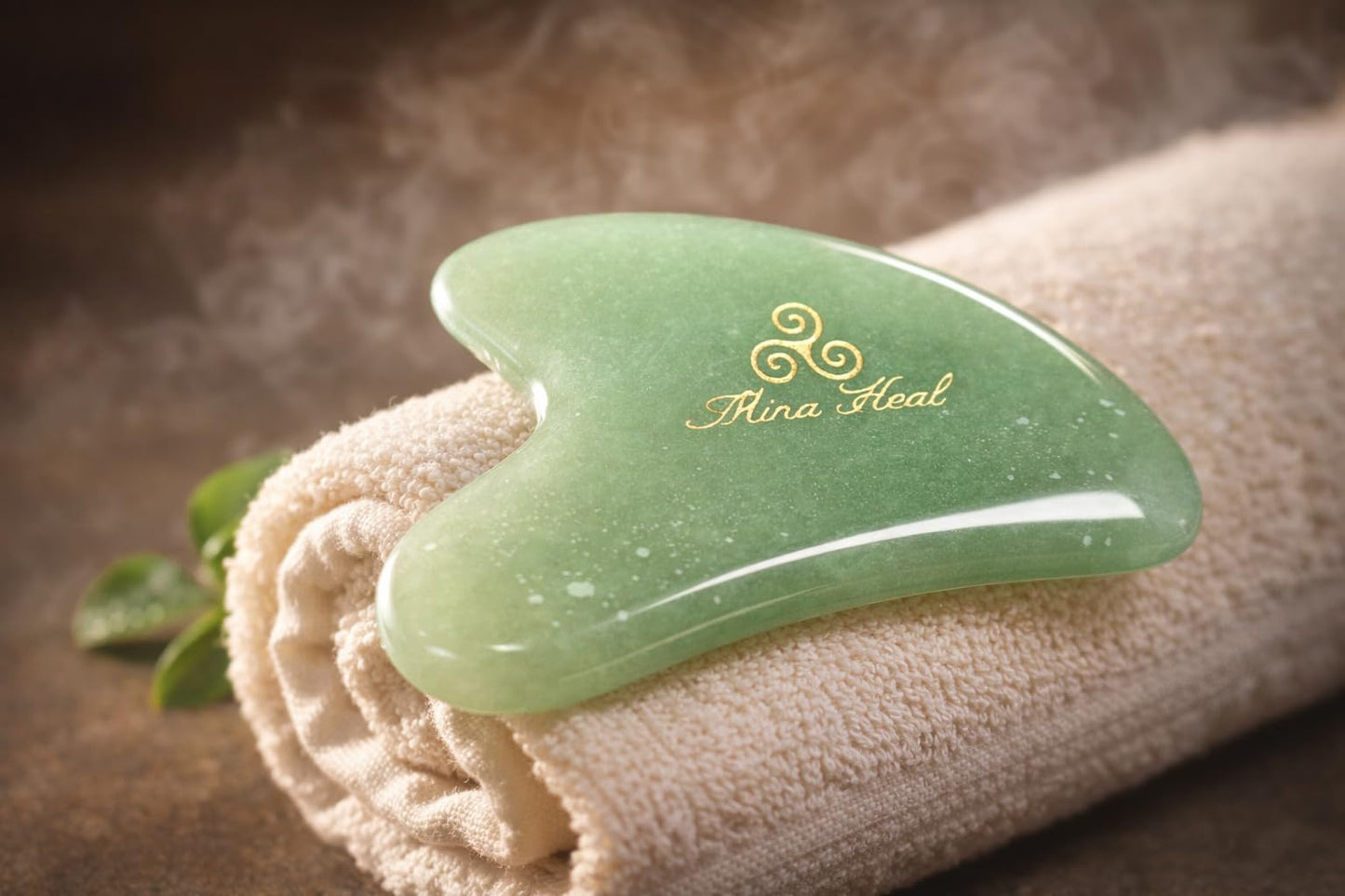 Jade Gua Sha Facial Tool - Guasha Face Massage Tool Lymphatic Drainage Massager, Face Sculpting Tool for Facial Lifting & Tightening, Anti-Wrinkles