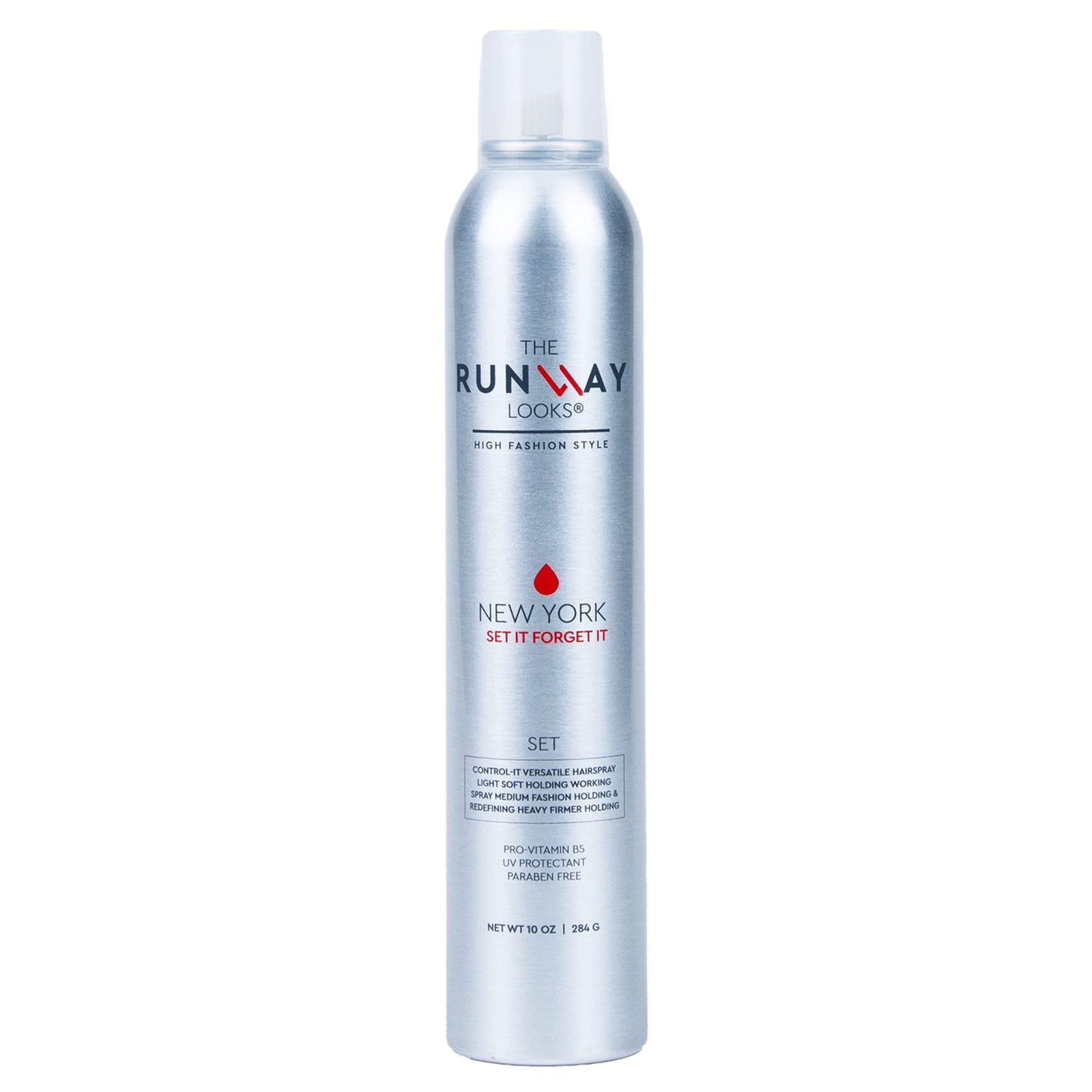 The Runway Looks Set It Forget It Control-It Versatile Hairspray, With Pro-Vitamin B5, Customizable Hold Levels For Versatile Styling, Leaves No