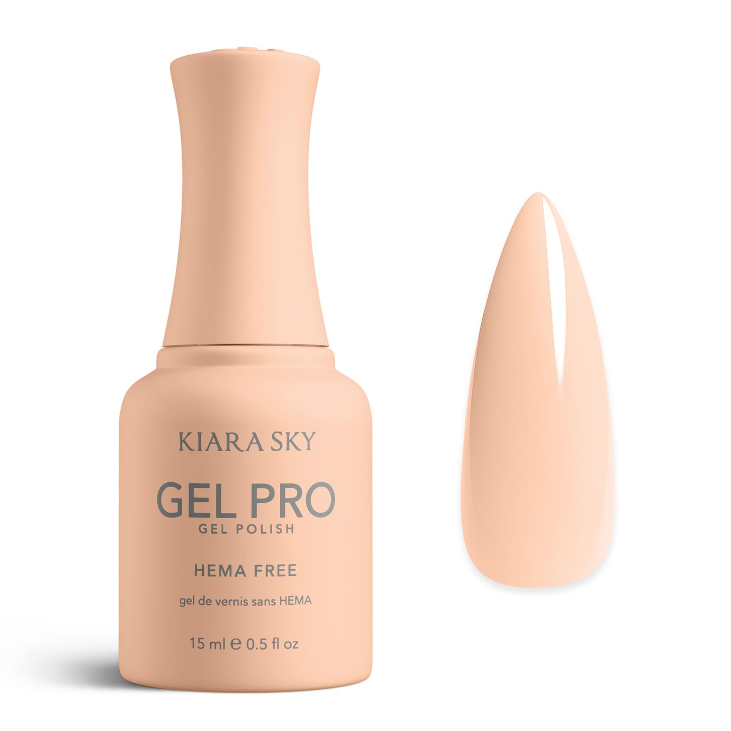 KIARA SKY Gel Pro HEMA-Free Gel Nail Polish | Full Coverage, 28+ Day Wear, Self-Leveling, UV/LED Soak-Off, 0.5 fl oz | Fuzzy Feelings #022 Beauty & Personal Care KIARA SKY
