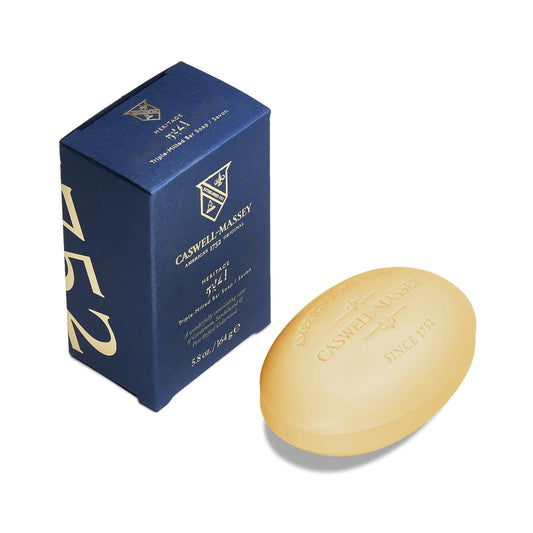 Caswell-Massey 2571 Natural Bar Soap for Men, Moisturizing Body Soap Bar for All Skin Types, Made with Essential Oils & Plant-Based Formula for Soft