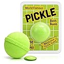 Giant Dill Pickle Bath Bomb - Funny Gag Gift for Pickle Lovers, Kids & Adults - Unique Spa Gift Basket Idea, Secret Santa & White Elephant Stocking…