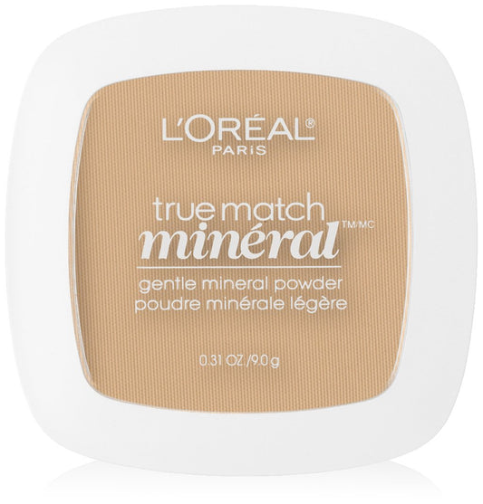 L’Oréal Paris True Match Mineral Pressed Powder, Soft Ivory, 0.31 Ounce