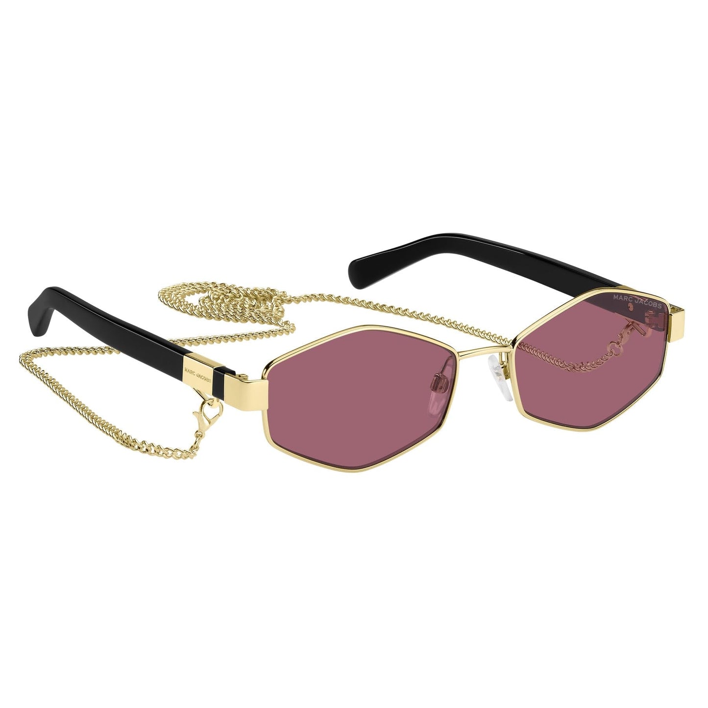Marc Jacobs Glasses for Women, Gold Red, 55/17/140