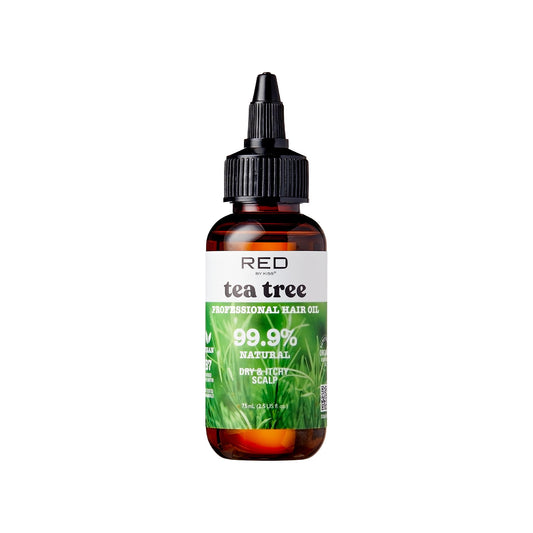 Red by Kiss Professional 99.9% Natural Hair Oil, Organic Vegan Oil Blend for Dry & Itchy Scalp Relief, Hydrating Biotin Infused, Nourish Add Shine