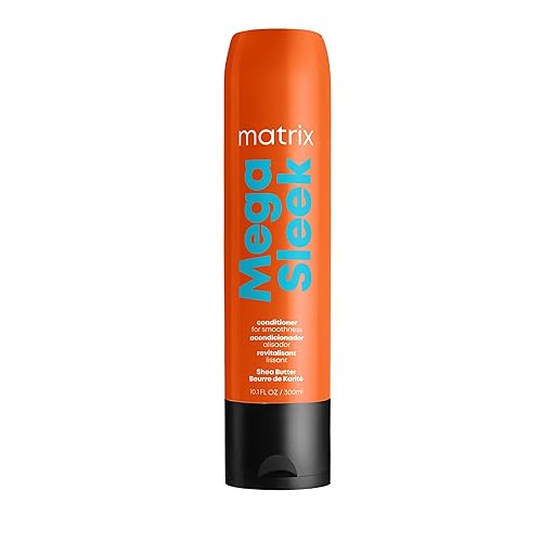 Matrix Mega Sleek Conditioner - Smoothing and Detangling, Moisturizes and Adds Shine, For Dry, Damaged & Frizzy Hair, Salon Professional Conditioner