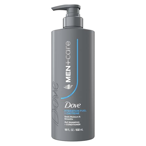 Dove Men+Care Shampoo 1 ct Hydration Fuel to Seal Moisture & Smooth Hair, with Caffeine, 18 FL OZ Beauty and Personal Care DOVE MEN + CARE Default Title