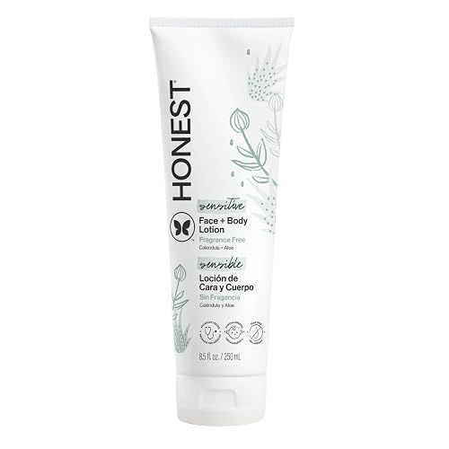 The Honest Company Hydrating Face and Body Lotion, Fast Absorbing, Naturally Derived, Hypoallergenic, Fragrance-Free, Sensitive, 8.5 fl oz Beauty & Personal Care The Honest Company