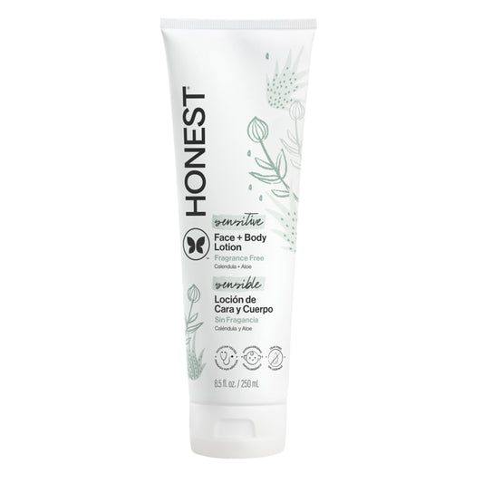 The Honest Company Hydrating Face and Body Lotion, Fast Absorbing, Naturally Derived, Hypoallergenic, Fragrance-Free, Sensitive, 8.5 fl oz Beauty & Personal Care The Honest Company
