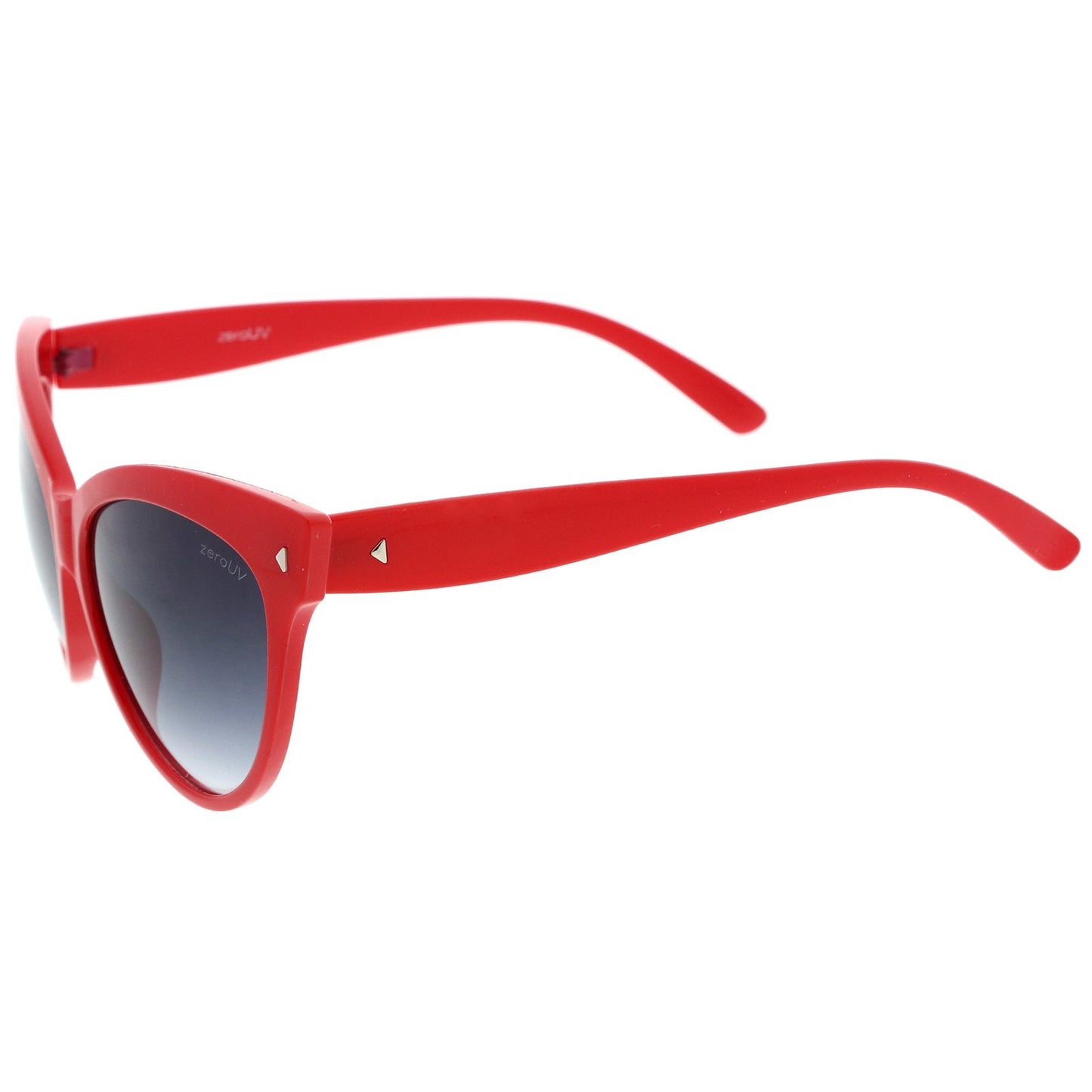 zeroUV - Oversize Vintage Mod Womens Fashion Cat Eye Sunglasses 59mm (Red)