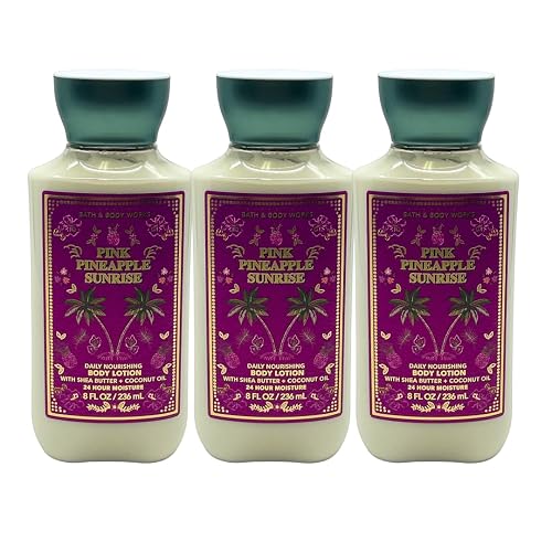 Bath & Body Works Pink Pineapple Sunrise Body Lotion 8oz - Lot of 3