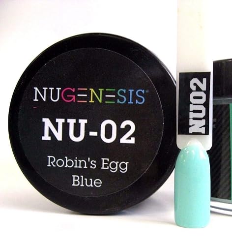 NuGenesis Nail Dipping Powder Color 1.5oz/43g - (NU02 Robin's Egg Blue) Beauty & Personal Care Nugenesis