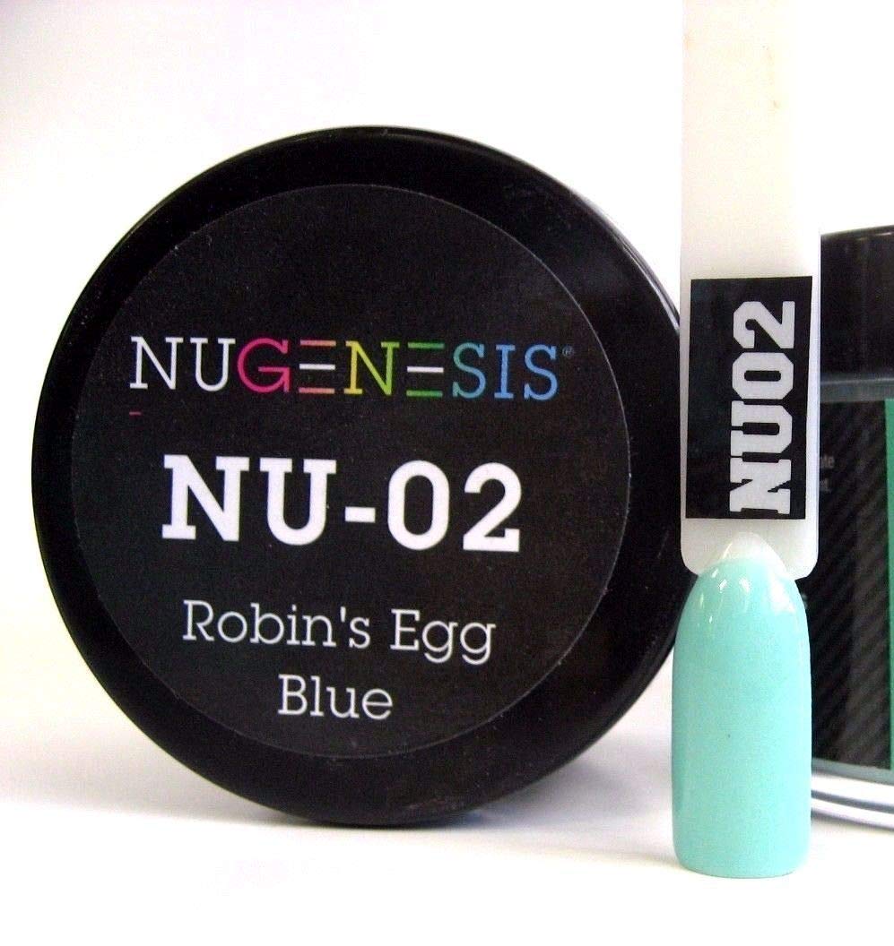 NuGenesis Nail Dipping Powder Color 1.5oz/43g - (NU02 Robin's Egg Blue) Beauty & Personal Care Nugenesis
