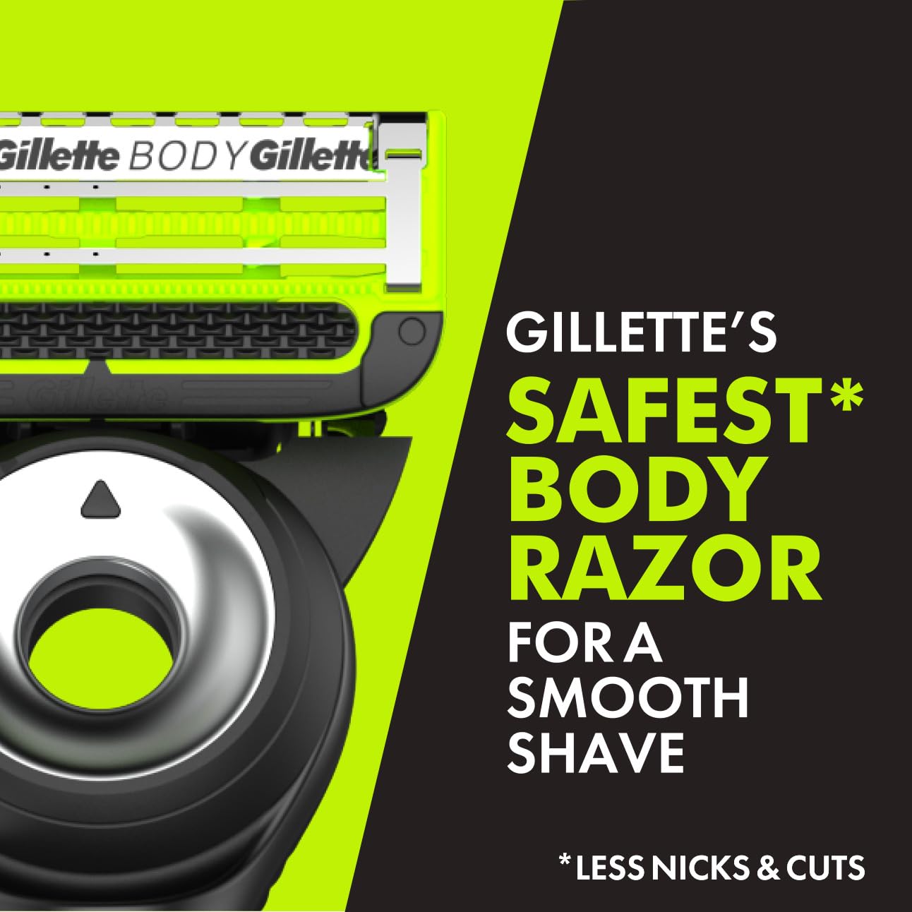 Gillette Labs Body + Intimate Razor For Men, Handle + 1 Blade Refill, Magnetic Shower Hanger Beauty and Personal Care Gillette