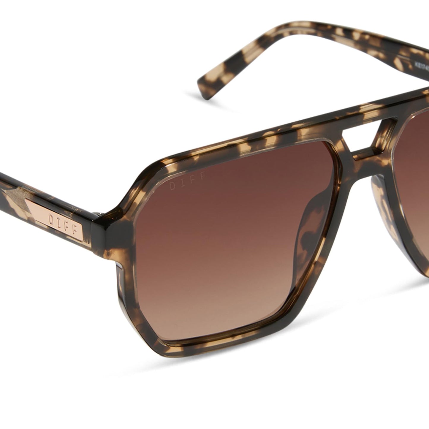 DIFF Cameron Oversized Navigator Sunglasses for Women | 100% UV Polarized Protection