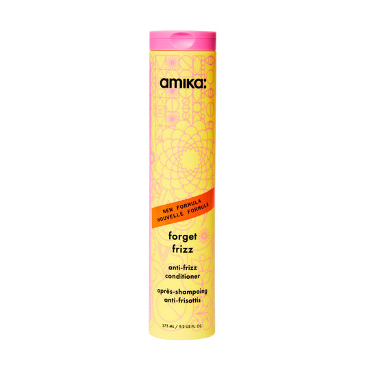 amika forget frizz anti-frizz conditioner, 275ml | smoothing, humidity protection, up to 72 hour frizz control + lightweight hydration, for medium