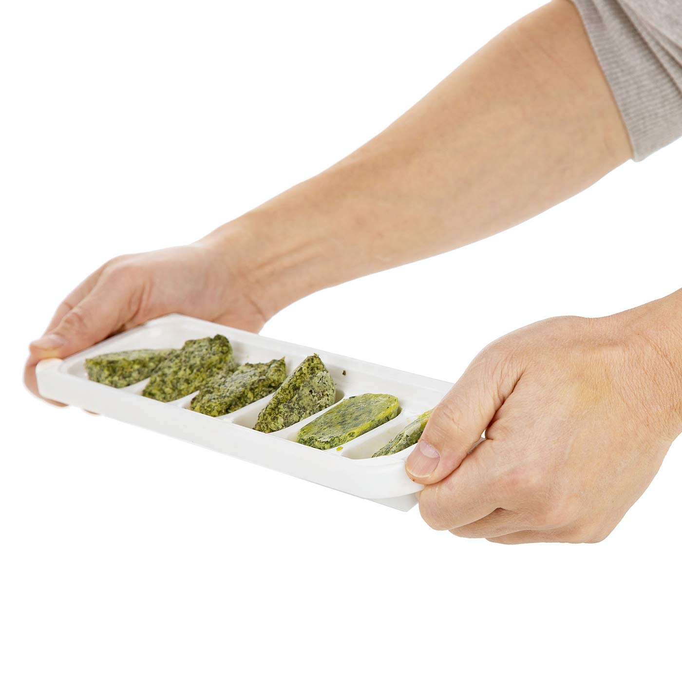 Prepworks Freezer Pods 2 Tablespoon Reusable Food Storage Tray Containers, Set of 2, Blue/White