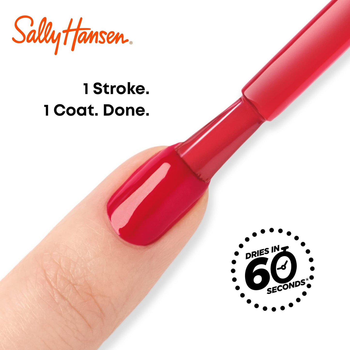 Sally Hansen Insta-Dri Nail Polish | Quick Dry, Long Lasting, Streak-Free Shine | Opaque, Shiny | 510 Gain Mo-Mint-Um | Cool Mint Blue Nail Color.